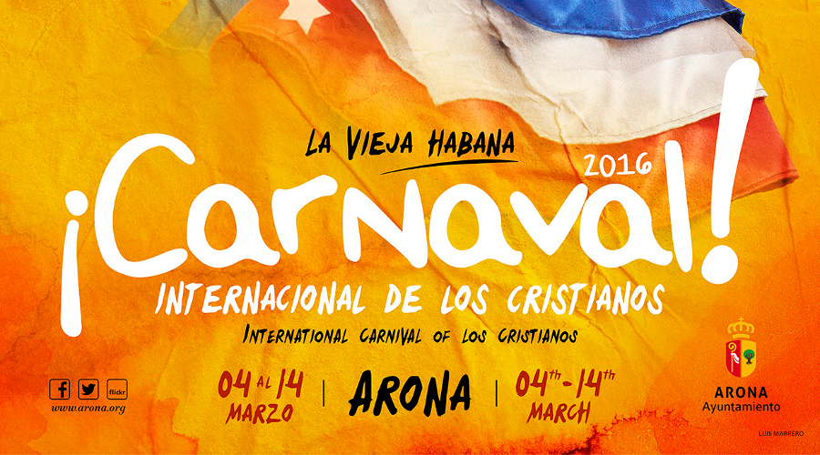 Karnevalsprogram för karnevalen i Los Cristianos
